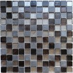 Alcantara nero 23х23 Мозаика Caramelle mosaic 