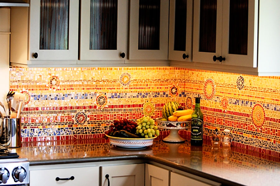 Мозаика В Кухне Фото