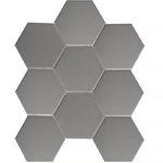 Hexagon Big Grey Matt 95х110 mm Мозаика Starmosaic Homework