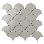 Fan Shape Light Grey Glossy (BF1912) 90.5х83.5mm Мозаика Starmosaic Homework