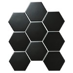 Hexagon big Black Matt (SBH4810) 95х110mm Мозаика Starmosaic Homework