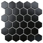 Hexagon small Black Matt (IDL4810) 51х57mm Мозаика Starmosaic Homework