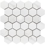 Hexagon Small Carrara Matt 51х59mm Мозаика Starmosaic Homework