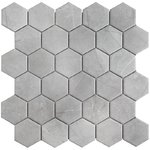 Hexagon Small Marble Grey Matt 51х59mm Мозаика Starmosaic Homework