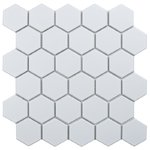 Hexagon small White Matt (IDL1005) 51х57mm Мозаика Starmosaic Homework