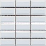 K523582 Metro Tiles Белый глянец  Мозаика Chakmaks