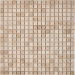 PIX 231 Cream marfil, чип 15x15 мм, сетка 305х305x4 мм, Полированная