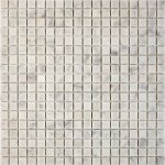 PIX 239 Bianco carrara, чип 15х15 мм, сетка 305х305х4 мм, Матовая