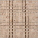 PIX 258 Travertine, чип 23х23 мм, сетка 305х305х4 мм, Матовая