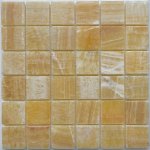 PIX 307 Honey onyx, чип 48x48 мм, сетка 305х305x8 мм, Полированная