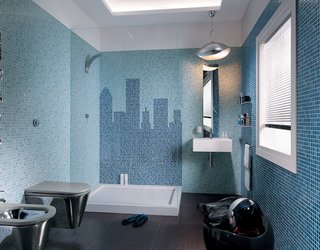 Использование мозаики в дизайне ванной